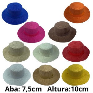 CP-007*CX240 CHAPÉU EM FIBRA DE PAPEL