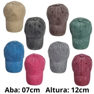ZAPYM-1049*CX360 CHAPÉU COM ABA E COPA (TIPO BONÉ) DE MATÉRIA TÊXTIL (100% ALGOD