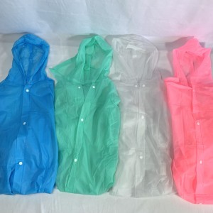 HUAYI-835*CX100 CAPA DE CHUVA UNISSEX EM MATERIAL PLÁSTICO