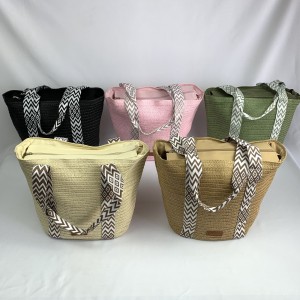 HY023*CX60 BOLSA FEMININA EM FIBRA DE PAPEL, UTIL. EM PRAIA